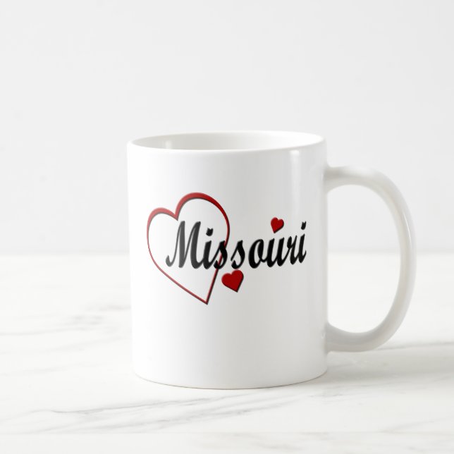 I Kärlek Missouri Hearts Mugg (Höger)