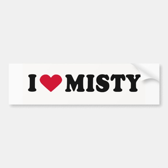 I KÄRLEK MISTY BILDEKAL (Framsidan)