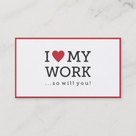 I Kärlek mitt Affärskort Visitkort