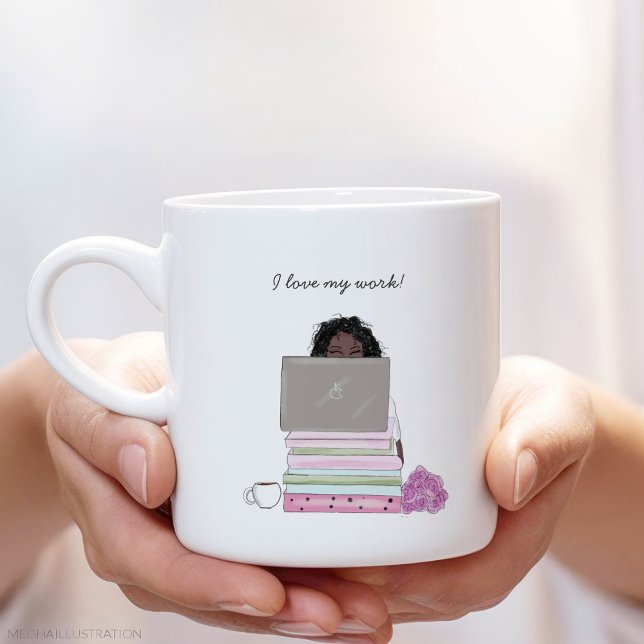 i kärlek, mitt arbete, chef, kvinnor, jumbo mugg (Skapare uppladdad)