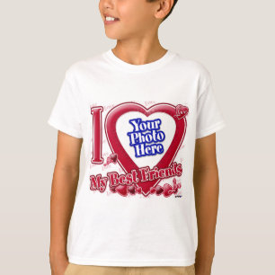 I Kärlek Mitt bästa vänner - rött hjärta - foto T Shirt