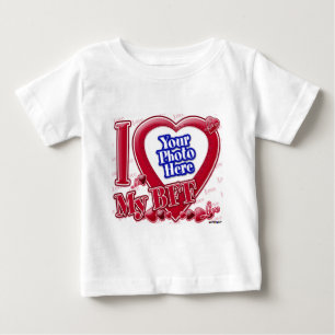 I Kärlek Mitt BFF-röda hjärta - foto T-shirt