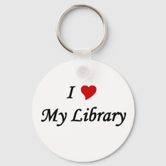 I kärlek mitt bibliotek nyckelring