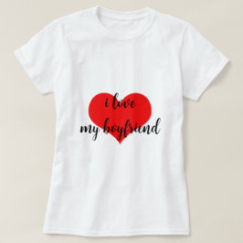 I Kärlek Mitt Boykompis Cute Romantic Red Heart-Tr T Shirt