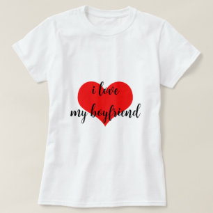 I Kärlek Mitt Boykompis Cute Romantic Red Heart-Tr T Shirt
