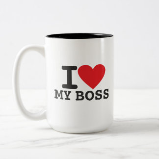I Kärlek mitt Chef Två-Tonad Mugg