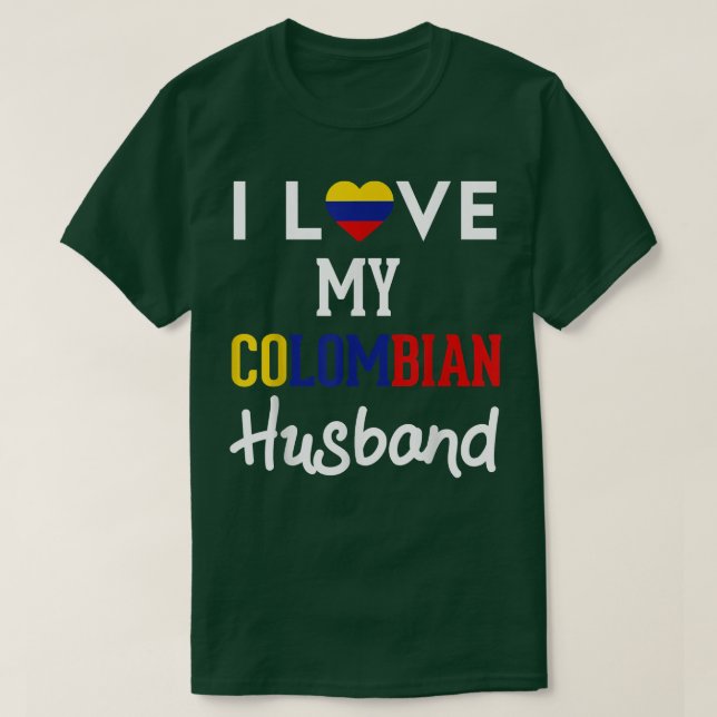 I Kärlek Mitt colombianska Pride Make Colombia Fla T Shirt (Design framsida)
