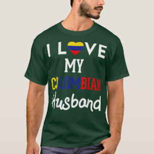 I Kärlek Mitt colombianska Pride Make Colombia Fla T Shirt