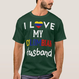 I Kärlek Mitt colombianska Pride Make Colombia Fla T Shirt