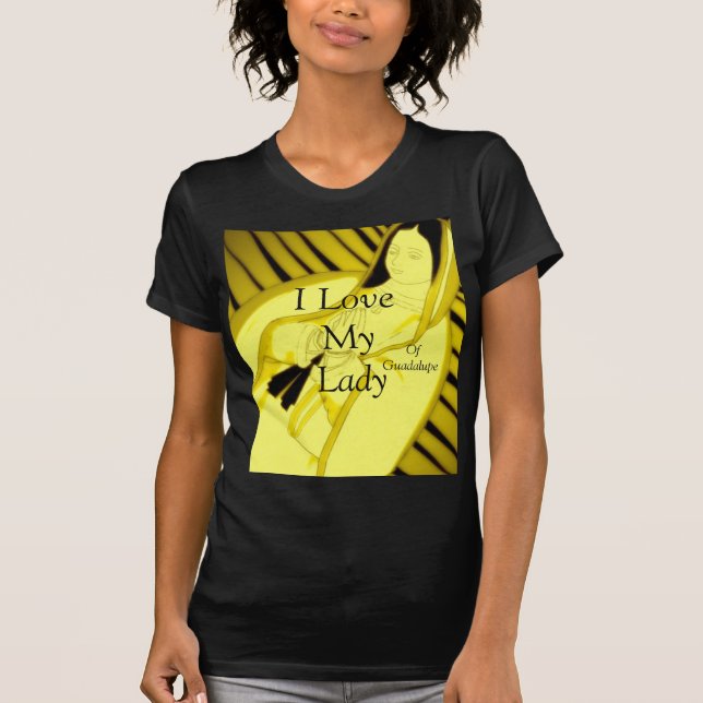 I Kärlek mitt Dam i Guadalupe Tee (Framsida)