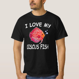 I Kärlek mitt Discus Fish Aquarium Älskare T Shirt