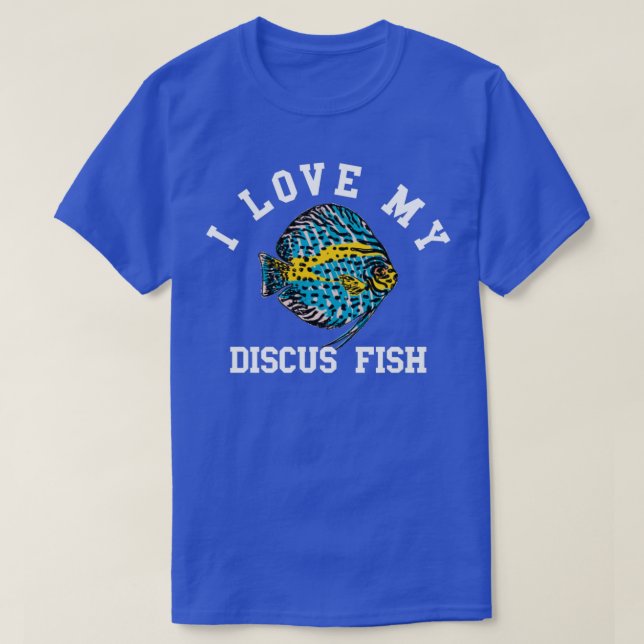 I Kärlek mitt Discus Fish FUNNY Ocean Fishs T Shirt (Design framsida)
