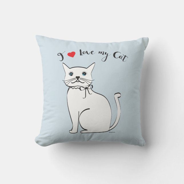 I kärlek mitt fantastisk Cat, Snyggt Kudde (Framsida)