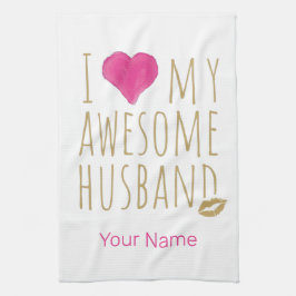 I kärlek, mitt Fantastisk Make-Bröllop-årsdag Kökshandduk