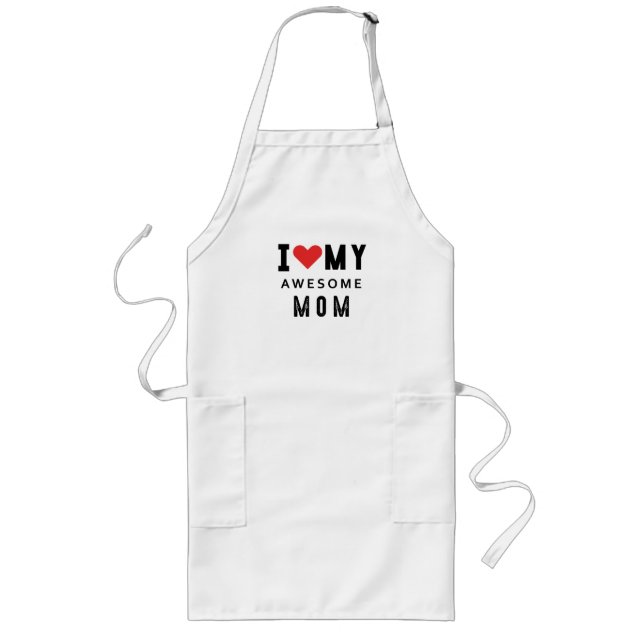 I kärlek mitt fantastisk mamma långt förkläde (Framsidan)