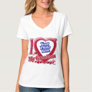 I Kärlek Mitt farmsonröda hjärta - foto T-shirt