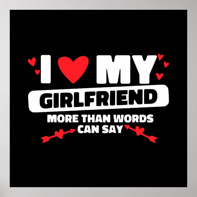 i kärlek mitt flickvänhjärta poster (Framsidan)