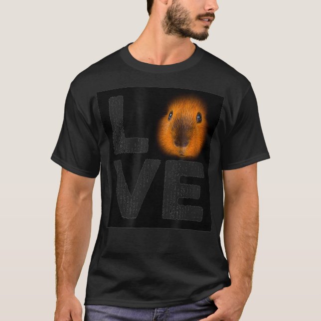 I KÄRLEK, mitt Guinea Gris så mycket har den kutas T Shirt (Framsida)
