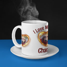 I Kärlek mitt Hund Pet Glowing Heart Kaffemugg