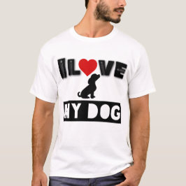 I kärlek mitt hund tröja, hund, kärlek, hund pappa t shirt