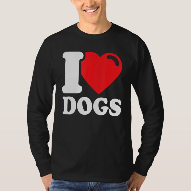 I Kärlek Mitt Hundar I Kärlek Hundar 1 T Shirt (Framsida)