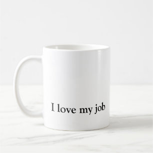 I Kärlek mitt jobb Humous Coffee Mugg