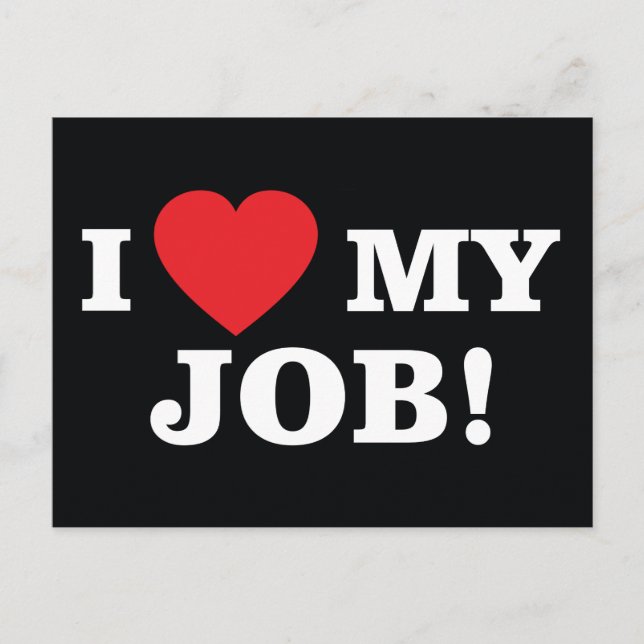 I Kärlek mitt jobbvykort Vykort (Framsida)