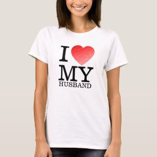 I kärlek mitt make-geometriska hjärta Alla hjärtan T Shirt