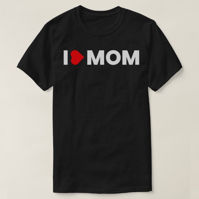 I kärlek mitt mamma t shirt (Design framsida)