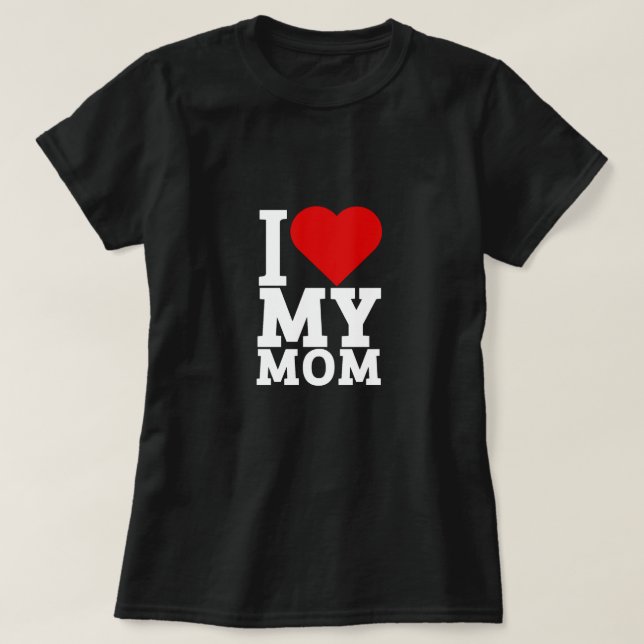 I kärlek mitt mamma t shirt (Design framsida)