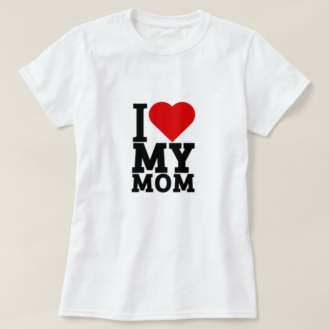 I kärlek mitt mamma t shirt (Design framsida)