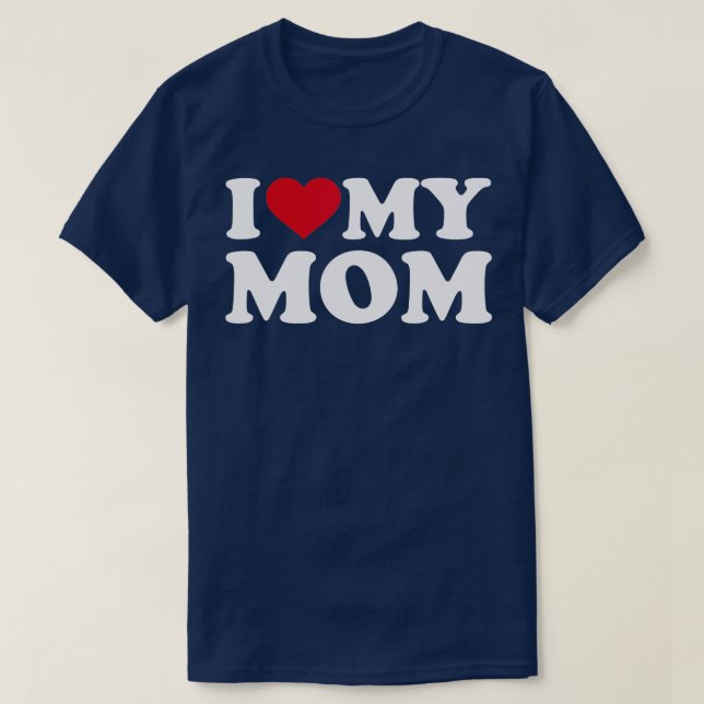 I kärlek mitt mamma t shirt (Design framsida)