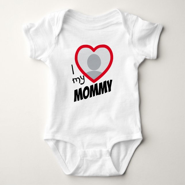 i Kärlek mitt Mamma Unisex Anpassningsbar Heart Ph T Shirt (Framsida)