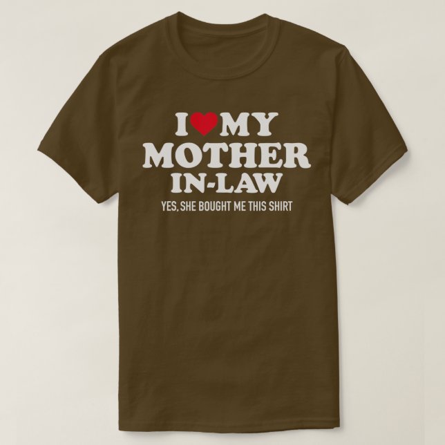 I kärlek mitt mor-i-juridik för svärson t shirt (Design framsida)