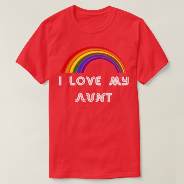 I kärlek, mitt moster-HBT-Pride T HGBTQ-stöd Shirt (Design framsida)