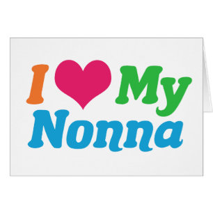 I Kärlek mitt Nonna-kort Hälsningskort