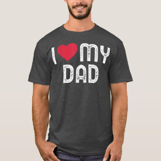 I kärlek mitt Pappa Fars dag I hjärtat mitt Pappa T Shirt