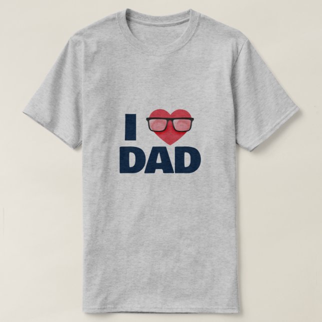 I kärlek mitt pappa-Fars dag-skrotgåvor T Shirt (Design framsida)