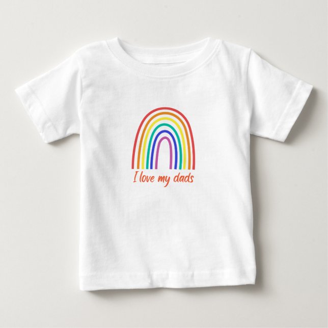 I kärlek mitt pappor baby t shirt (Framsida)