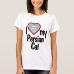 I Kärlek mitt persiska katt - Cute Red Heart Photo T Shirt<br><div class="desc">Den här roligtens t-shirt låter dig visa hur mycket du kärlek din persiska Cat! Skjortan har en roligt hjärtformade fotodroppe i ram där du kan ladda upp ett foto av din egen persiska Cat. Kattälskare kommer att falla i kärlek med roligtens anpassade t-shirt som gör att du kan ladda upp...</div>