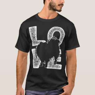 I Kärlek: Mitt Pommern Hund älskare tema design T Shirt