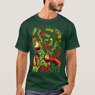 I Kärlek mitt Pride Svarta kraftfulla historiens m T Shirt