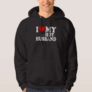 I Kärlek mitt psykotiska Make Hjärtar jag min Hett Hoodie