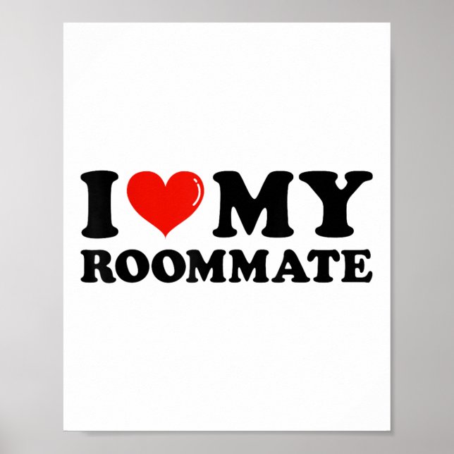 I Kärlek mitt rum - jag hjärtar min rumskamrat Poster (Framsidan)