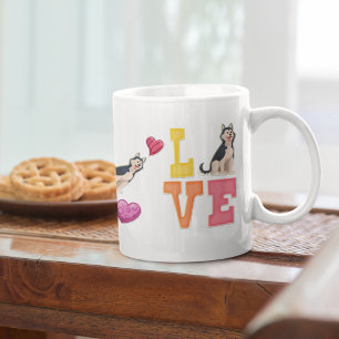 I Kärlek Mitt Siberian husky-Hund-sällskapsdjur so Kaffemugg