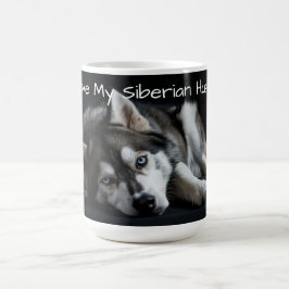 I kärlek mitt Siberian husky Kaffemugg