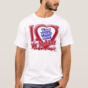 I Kärlek Mitt soldat röda hjärta - foto T-shirt