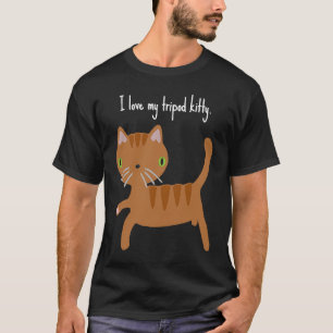 I kärlek mitt Tripod Kattunge, tre balar pride T Shirt