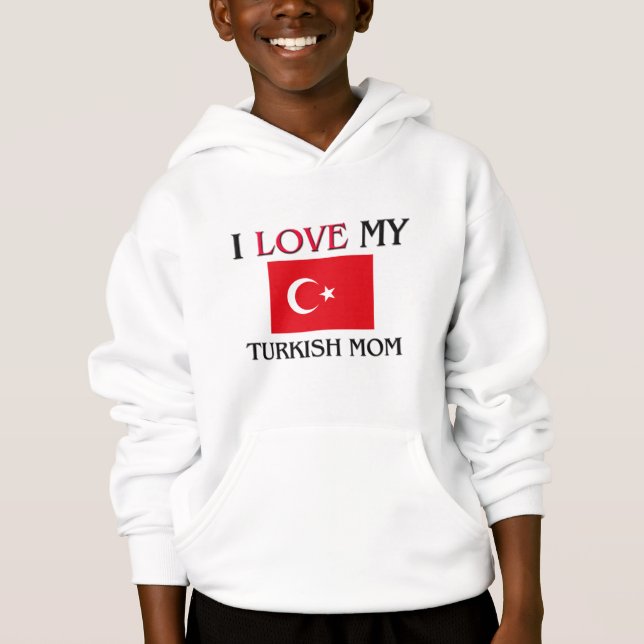 I Kärlek Mitt turkiska Mamma Tröja (Framsida)