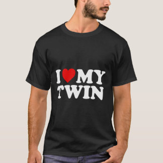 I Kärlek mitt tvillingrödhjärta T Shirt